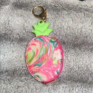 Lilly Pulitzer Colorful bc Pineapple Keychain Pouch
